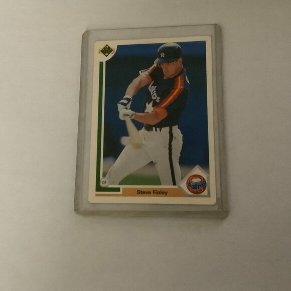 STEVE FINLEY - HOUSTON ASTROS - UPPER DECK BASEBALL CARD #794 - 1991 - Picture 1 of 3